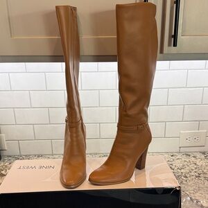 Nine West Women's Brown Heeled Boots